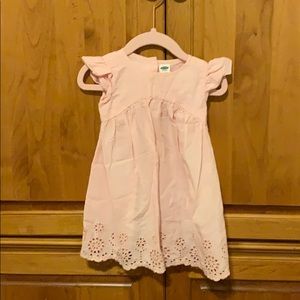 Pink eyelet dress